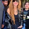 Shop Shakira Shiny Black Leather Jacket