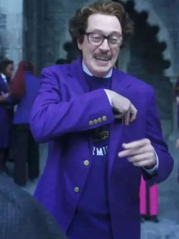 Buy Steve Buscemi Wednesday Purple Blazer