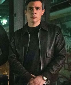 Shop Stuart Scola FBI S07 Brown Leather Jacket