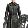 Shop Willem Dafoe Leather Coat