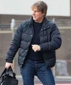 Buy Tom Cruise Mission Impossible 8 Black Puffer Jacket