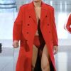 Buy Gunther Red Wool Coat