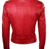 Shop Women Sheepskin Red Leather Jacket