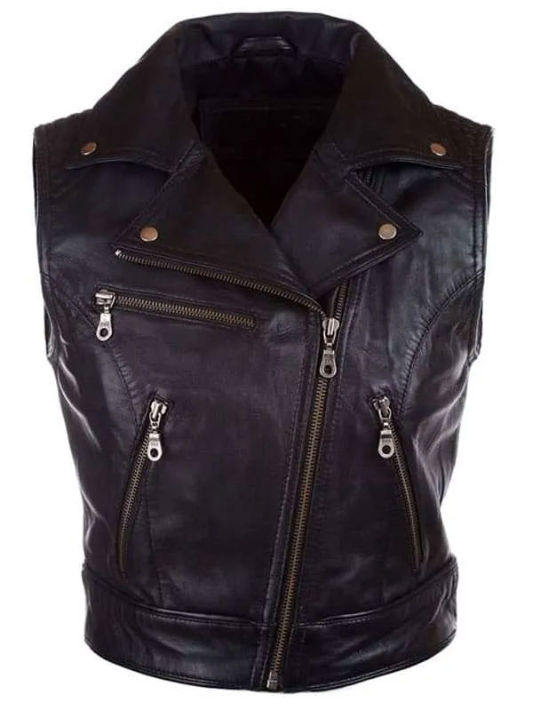 Buy Women Stylish Black Vest