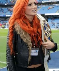 Shop WWE Becky Lynch Shearling Leather Jacket
