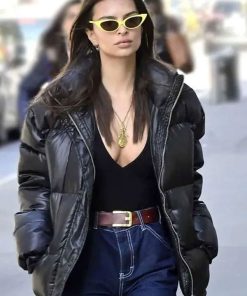 Shop Emily Ratajkowski Black Jacket