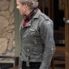 Shop Mike Young TV Series Neighbours Guy Pearce Grey Leather Jacket