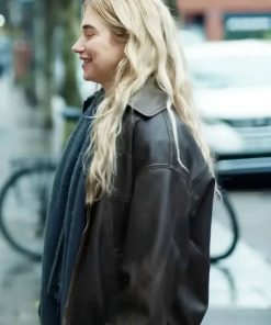 Buy Imogen Poots All of You Leather Jacket