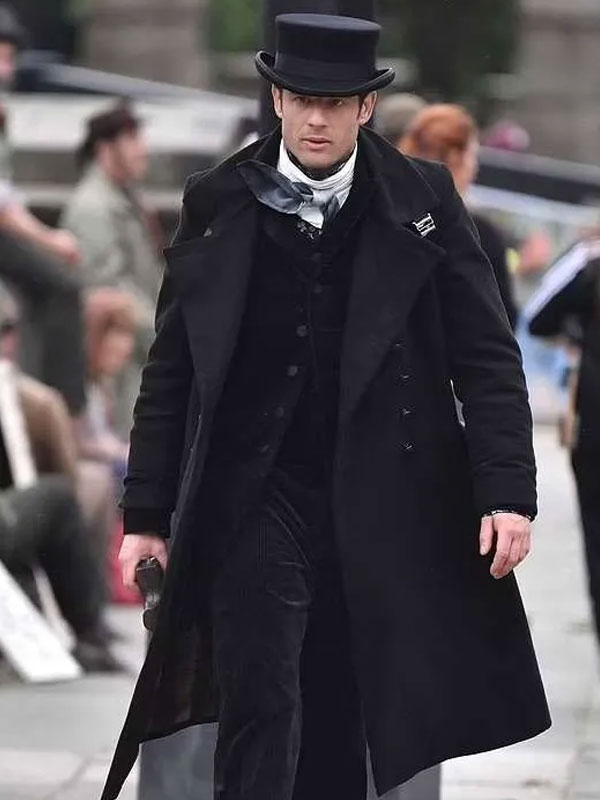 Buy House of Guinness James Norton Black Wool Coat