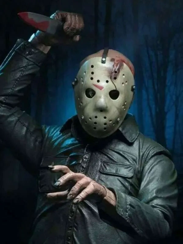 Buy Jason Voorhees Green Leather Jacket