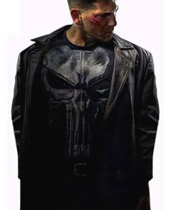 Shop Jon Bernthal Punisher Leather Coat