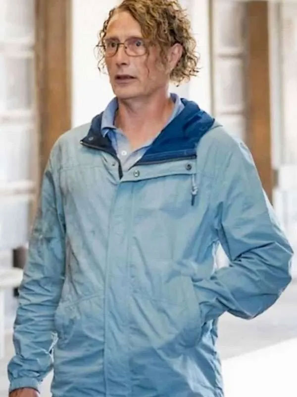 Shop Mads Mikkelsen The Last Viking Blue Jacket