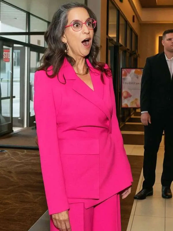 Shop Jami Gertz Pink Blazer