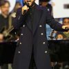 Shop John Legend Black Wool Coat