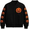 Shop Pumpkin Black Bomber Jacket