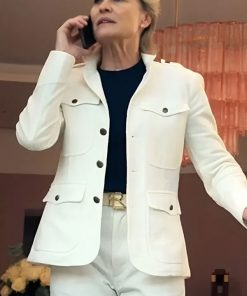 Shop Robin Wright The Girlfriend SO1 White Jacket