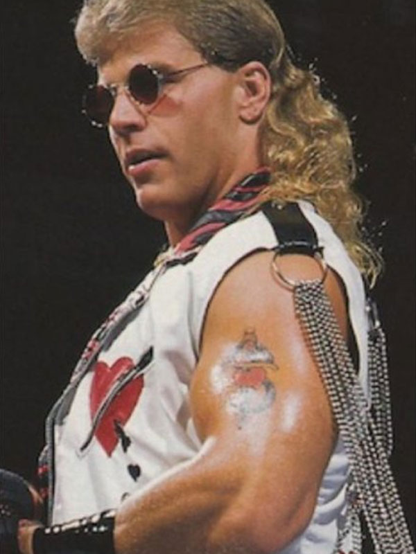 Shop Shawn Michaels Heart Printed White Vest
