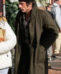 Shop Bruce Springsteen Jeremy Allen White Green Coat