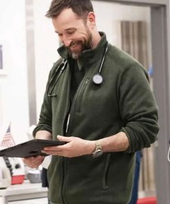 Shop The Pitt S02 Noah Wyle Green Jacket