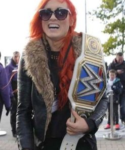 Buy Becky Lynch Shearling Leather Jacket