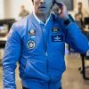 Shop 9-1-1 Tripp Houser Blue Bomber Jacket