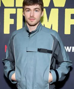 Buy Boots Miles Heizer Blue and Grey Jacket