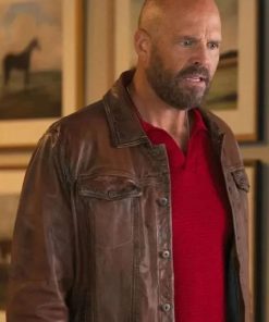 Shop David Denman Peacemaker Brown Jacket