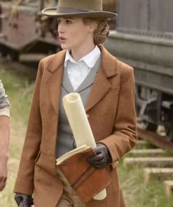 Shop Dominique McElligott Brown Coat