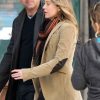 Shop Ellen Pompeo Suede Brown Blazer