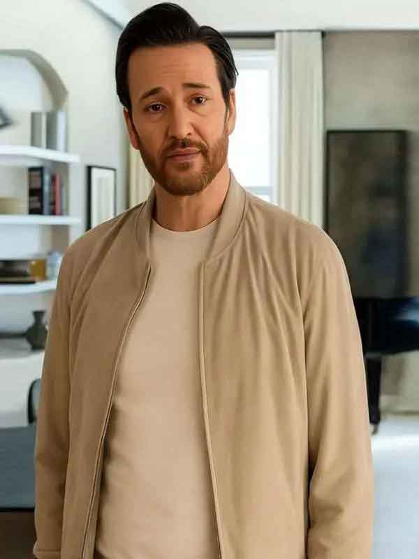 Shop Elsbeth S03 Jason Butler Harner Beige Jacket