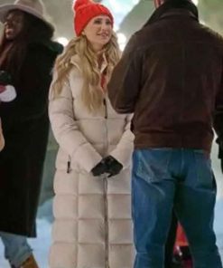 Shop Fiona Gubelmann A Royal Montana Christmas White Puffer Coat