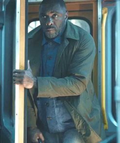 Shop Idris Elba Hijack Green Coat