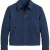 Shop Joseph Sikora Sherri Blue Suede Jacket