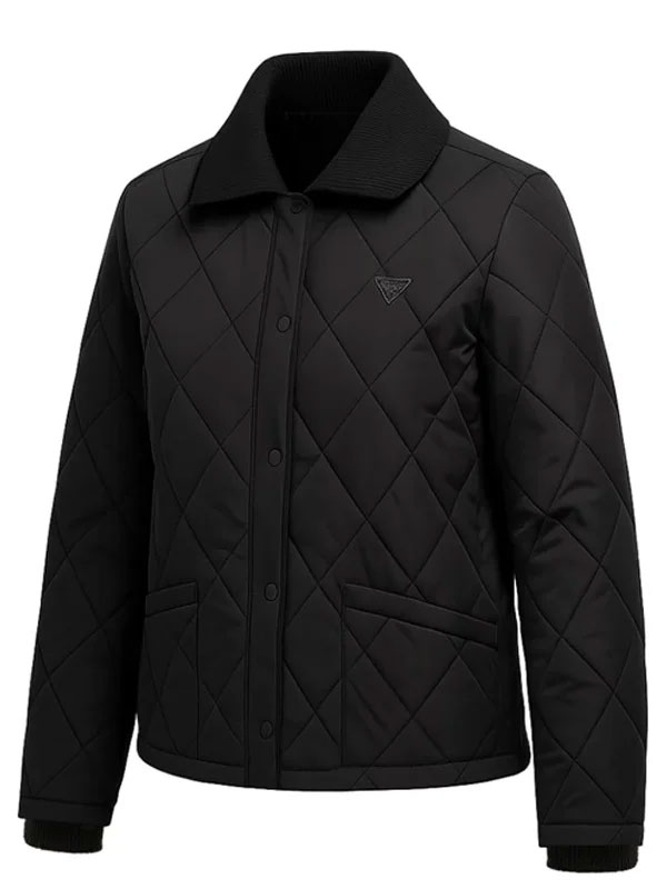 Shop Lee El Queen Mantis Black Quilted Jacket