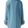 Shop Megan Stalter Too Much Blue Wool Coat