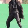 Shop Nicolas Cage Spider Noir Brown Leather Coat
