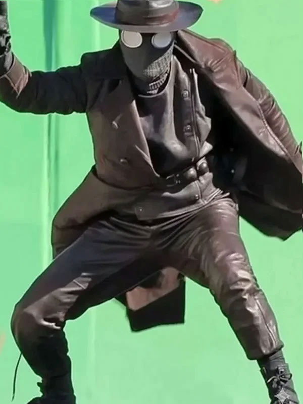 Shop Nicolas Cage Spider Noir Brown Coat