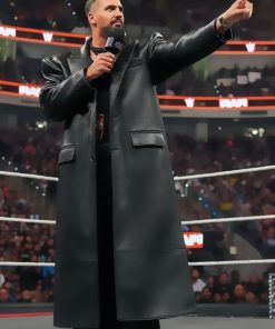 Shop Seth Rollins 2025 Monday Night RAW Leather Coat