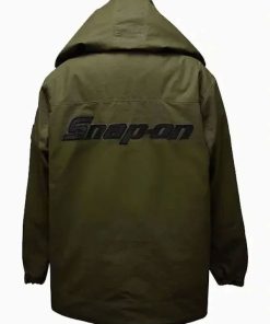 Shop Snap On Green Hooded Jacket