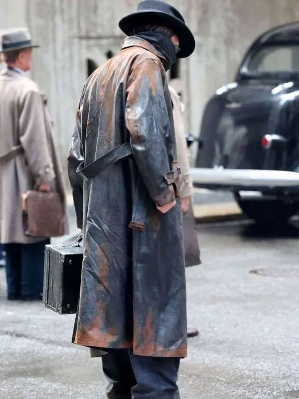 Shop The Bride 2026 Christian Bale Leather Coat
