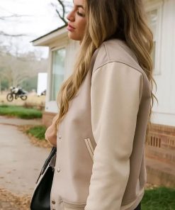 Shop Veronica Peters Welcome Plathville Bomber Jacket