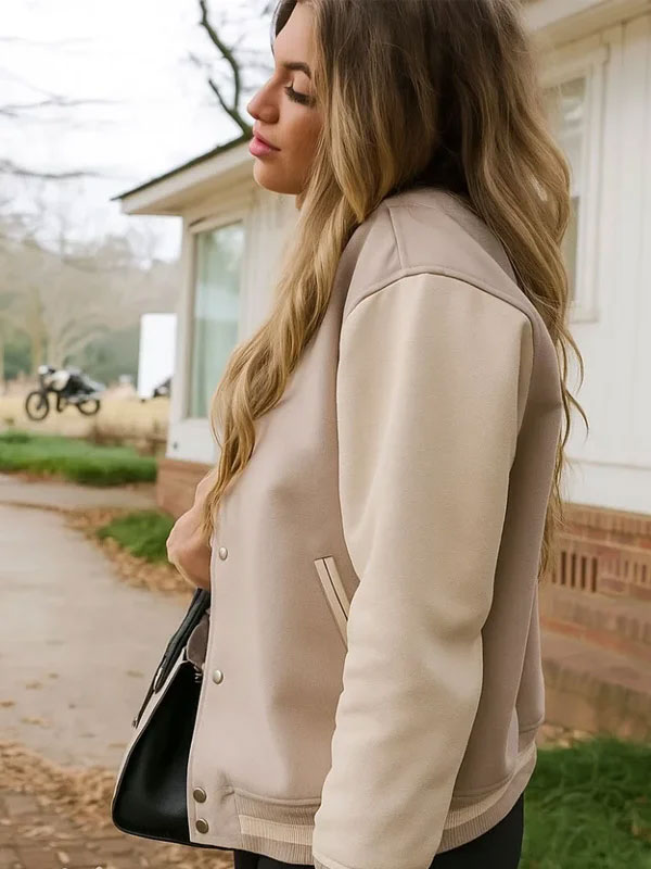 Shop Veronica Peters Welcome Plathville Bomber Jacket