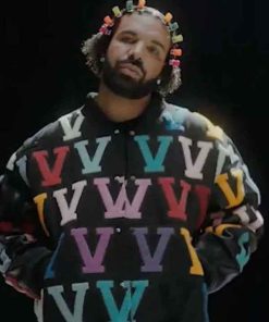 Shop 8AM in Charlotte Drake Black Letterman Jacket