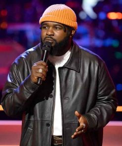 Shop Aarik Duncan The Voice Leather Jacket