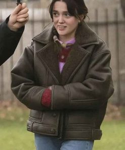 Buy Aimee Lou Wood Daddy Issues Shearling Leather Jacket