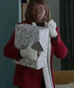 Shop Aleta Myles Christmas On Duty Red Coat