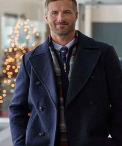 Shop Brendan Penny Blue Peacoat