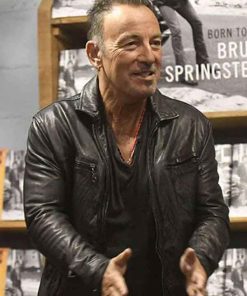 Shop Born to Run Bruce Springsteen Book Tour Black Leather Jacket