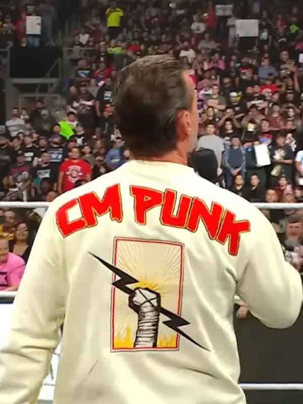 Buy Shop WWE Raw CM Punk Beige Sweatshirt– Now at a Discounted Price