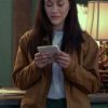 Shop Dianne Aguilar Mistletoe Murders Brown Cotton Jacket